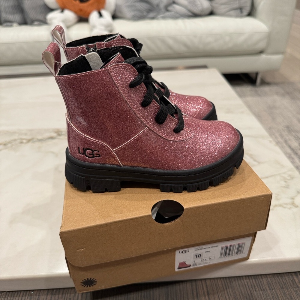 UGG Kids Sparkle Boots - Glittery Pink